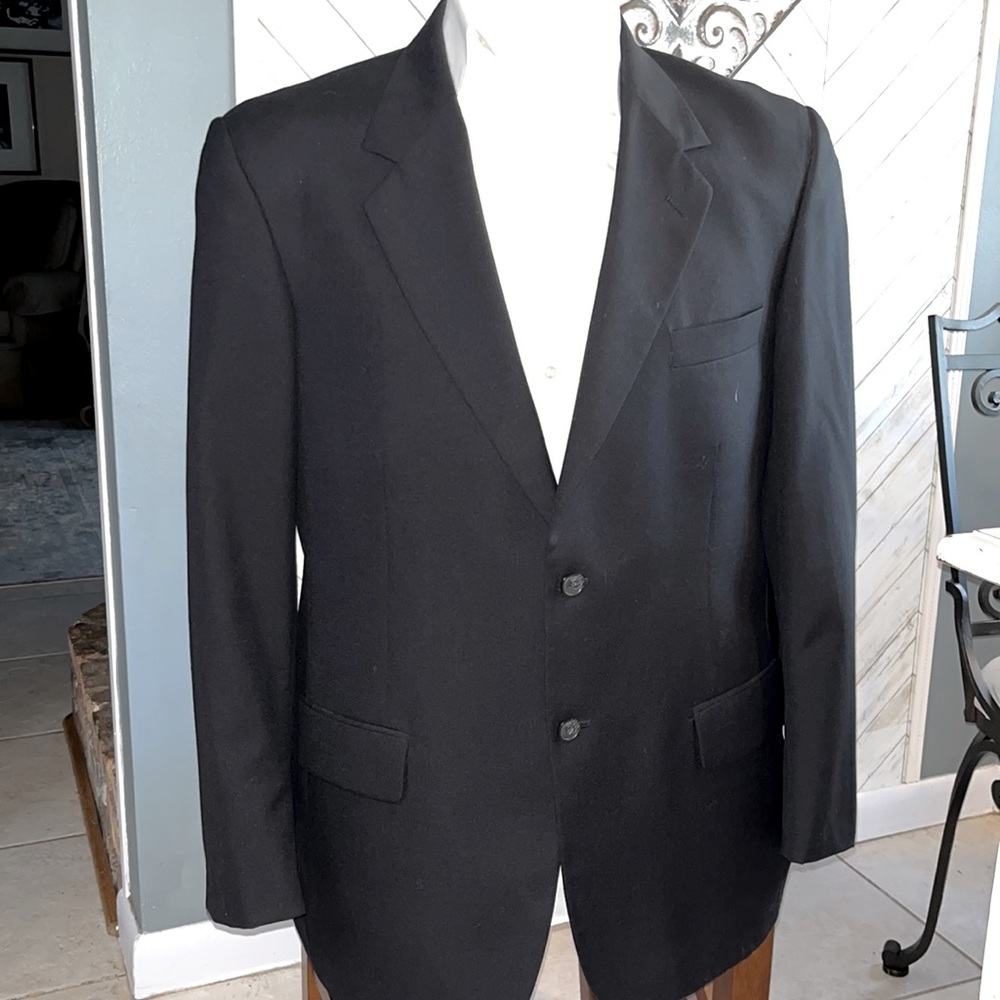 Black Franco Cellini sport coat 42L